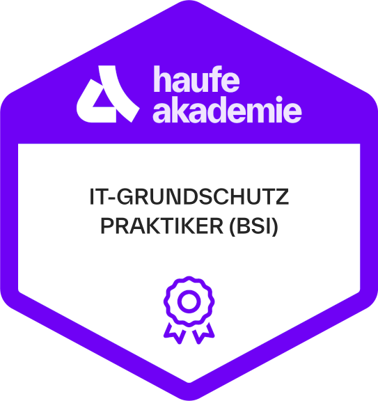Haufe Akademie BSI IT-Grundschutz-Praktiker Badge